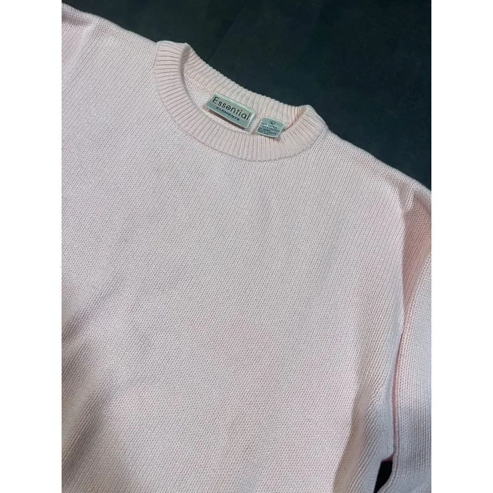 Essential Elements Soft Pink Knit‎ Sweater - Cozy Comfort B-7